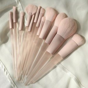 化妝刷套裝眼影散粉腮紅修容高光暈染初學者全套工具<br /> Makeup Brush Set: Eyeshadow, Loose Powder, Blush, Contour, Highlighter, Blending Brushes - Complete Kit for Beginners